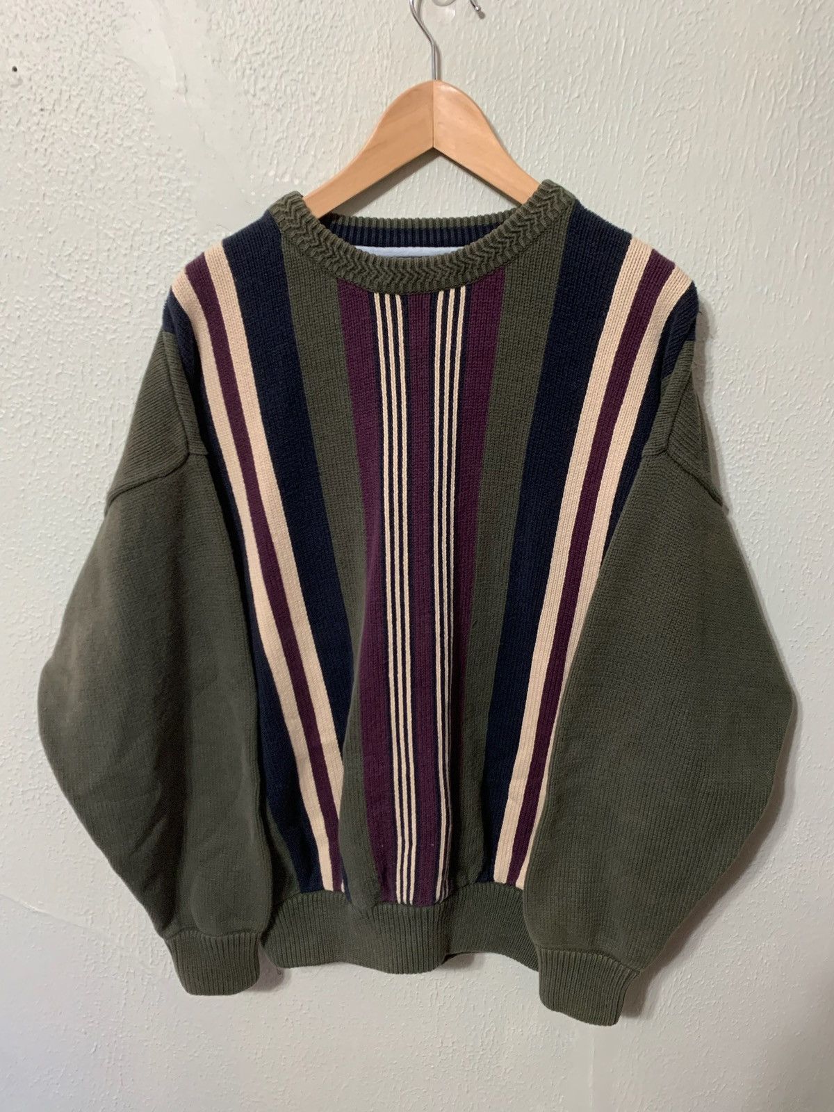 Vintage Vintage Vertical Striped Knit Sweater | Grailed