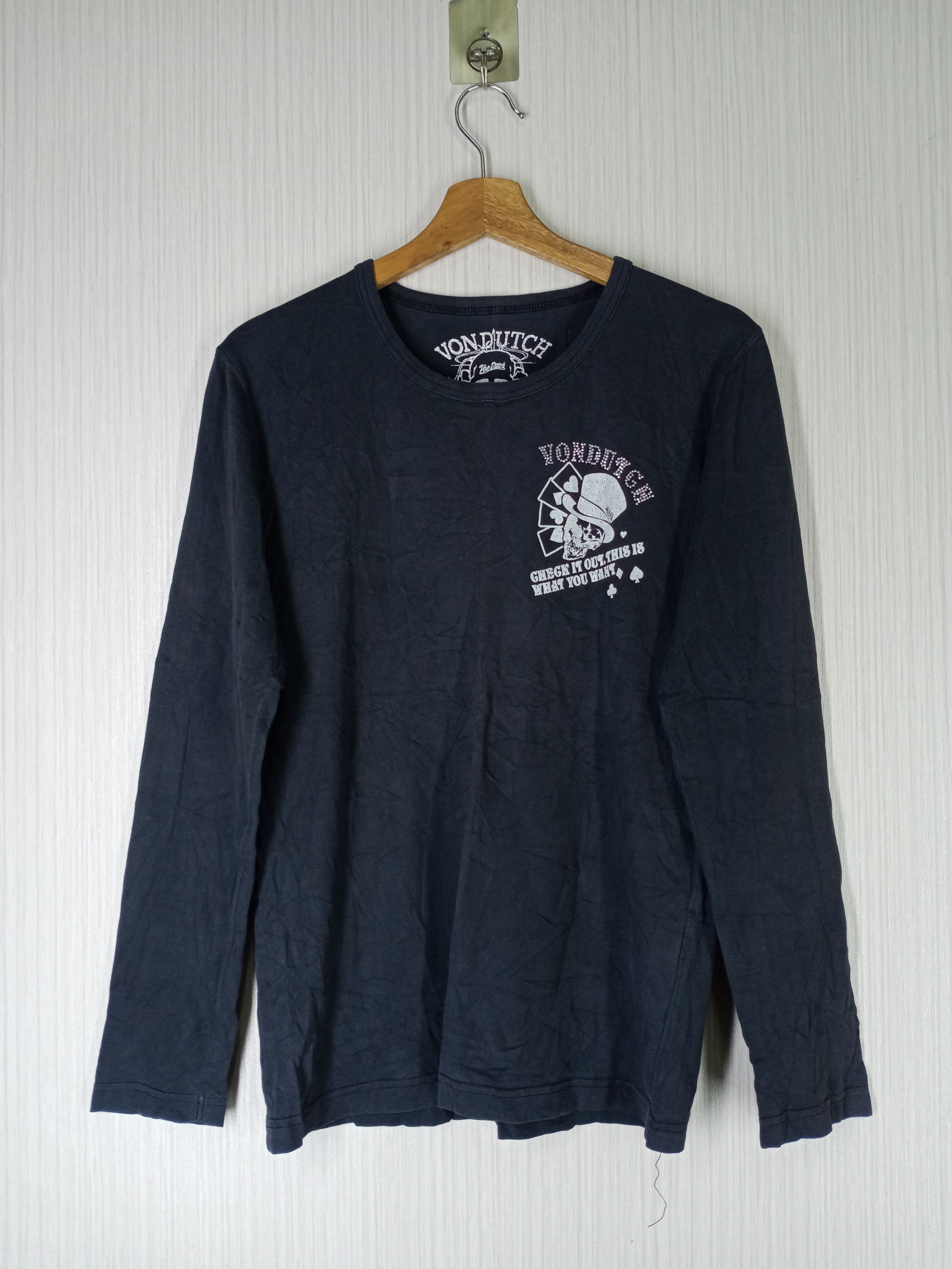 Von Dutch Rare Von Dutch Long Sleeve Tshirt Size US S / EU 44-46 / 1 - 2 Thumbnail
