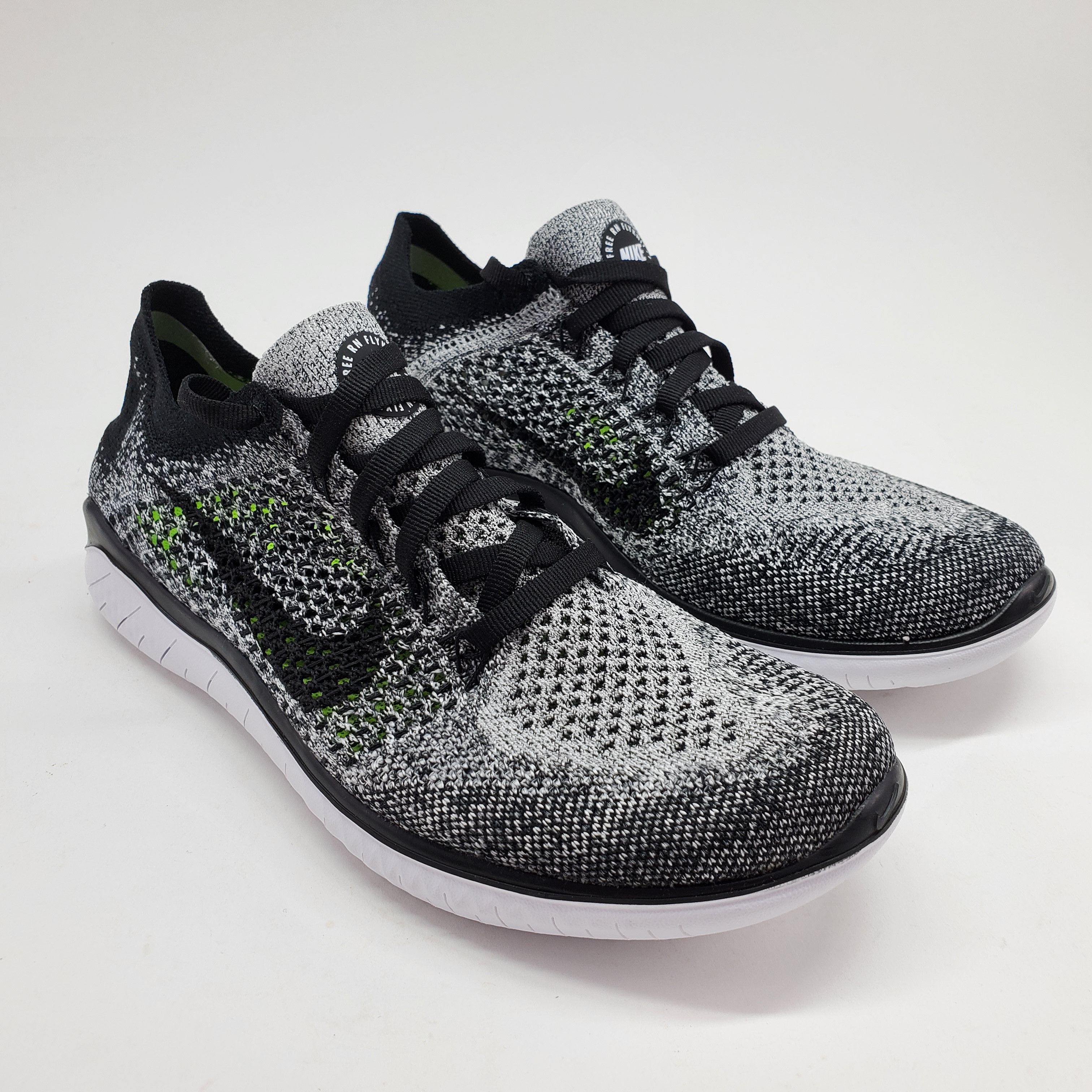 Nike NEW Nike Womens Free RN Flyknit 2018 Oreo Black White Shoes Grailed