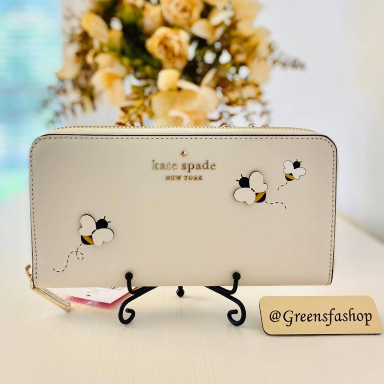 Kate Spade honey bee large newest continental wallet