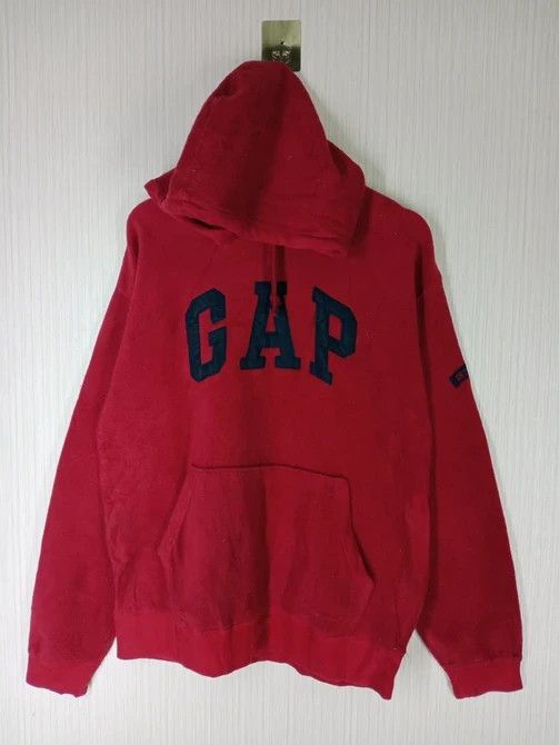 Gap Vintage Gap Embroidered Big Logo Hoodie Fleece Size US L / EU 52-54 / 3 - 1 Thumbnail