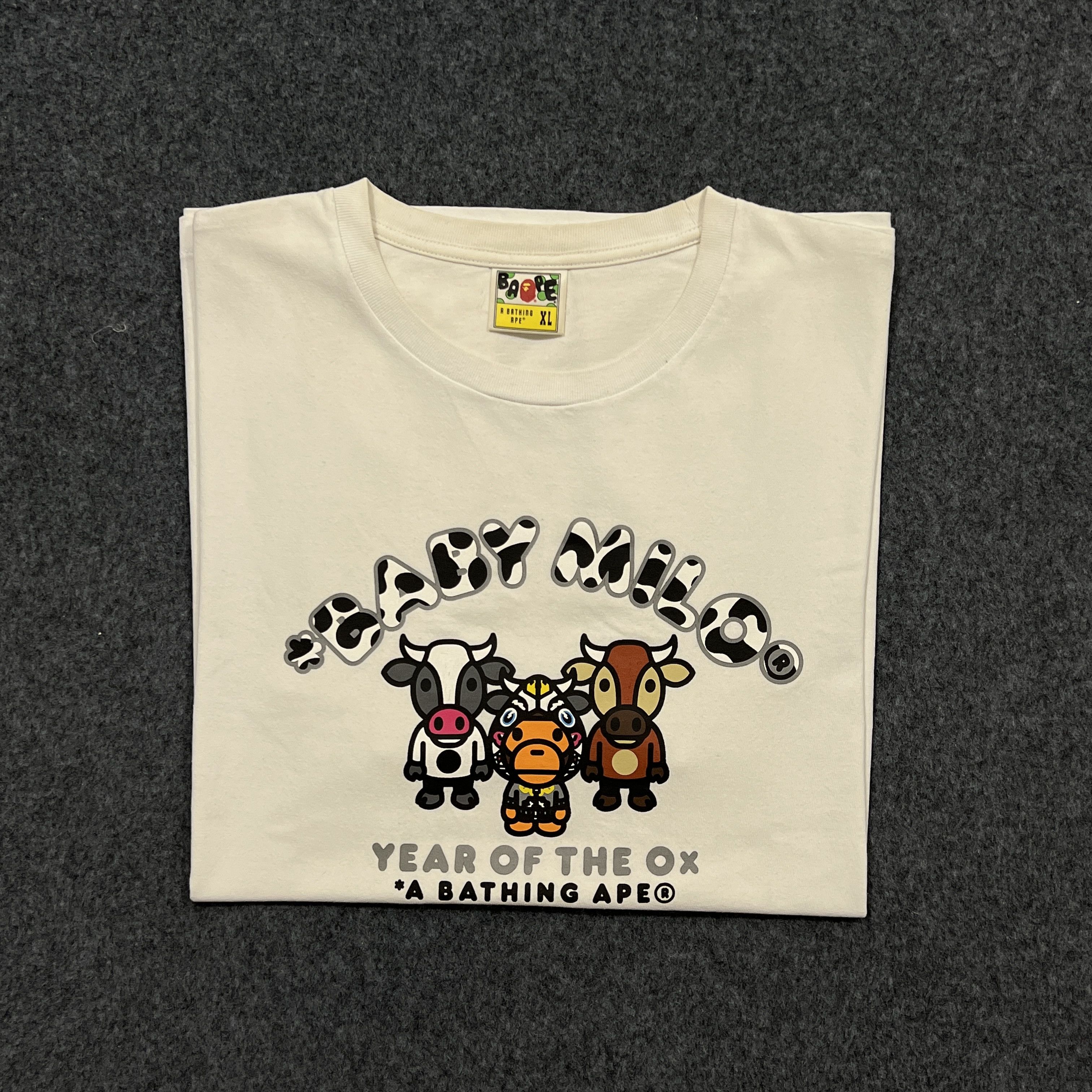 image of Bape Year Of The Ox Tee in White, Men's (Size XL)