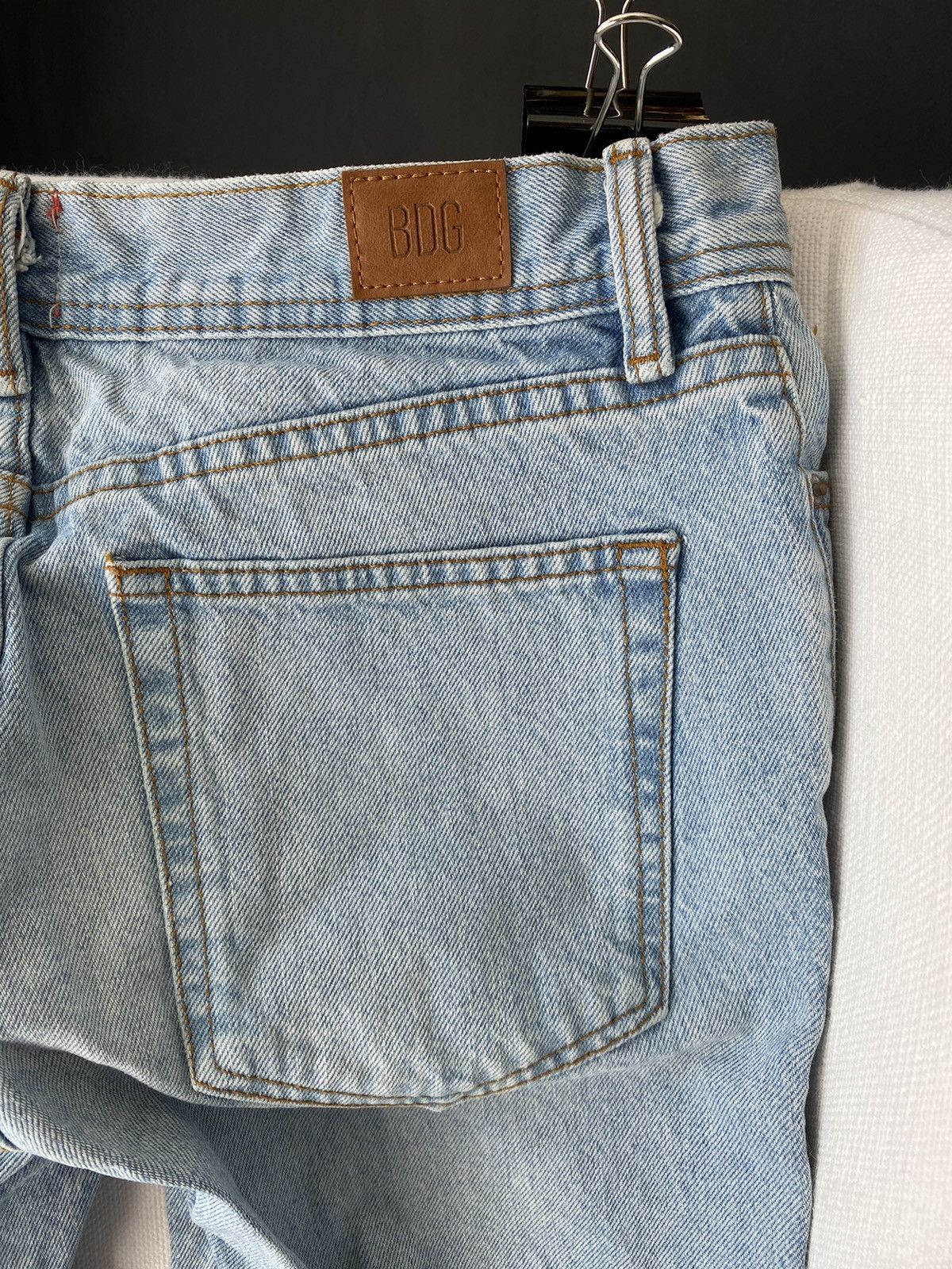 Bdg BDG Sun Washed Blue Denim Dad Fit Jeans Size US 29 - 5 Thumbnail