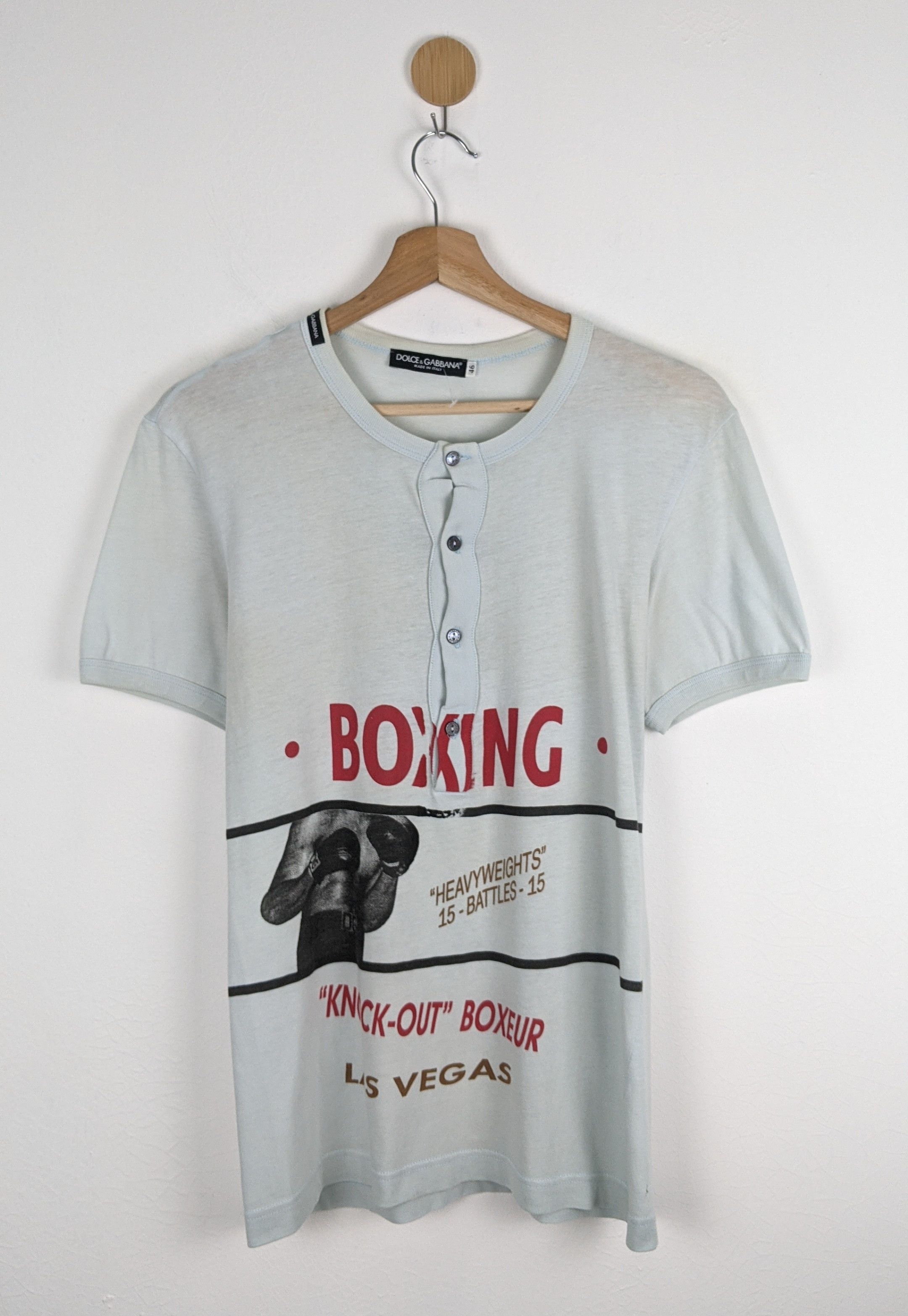Dolce & Gabbana Dolce Gabbana Boxing Knock-Out Boxeur Las Vegas shirt Size US S / EU 44-46 / 1 - 1 Thumbnail