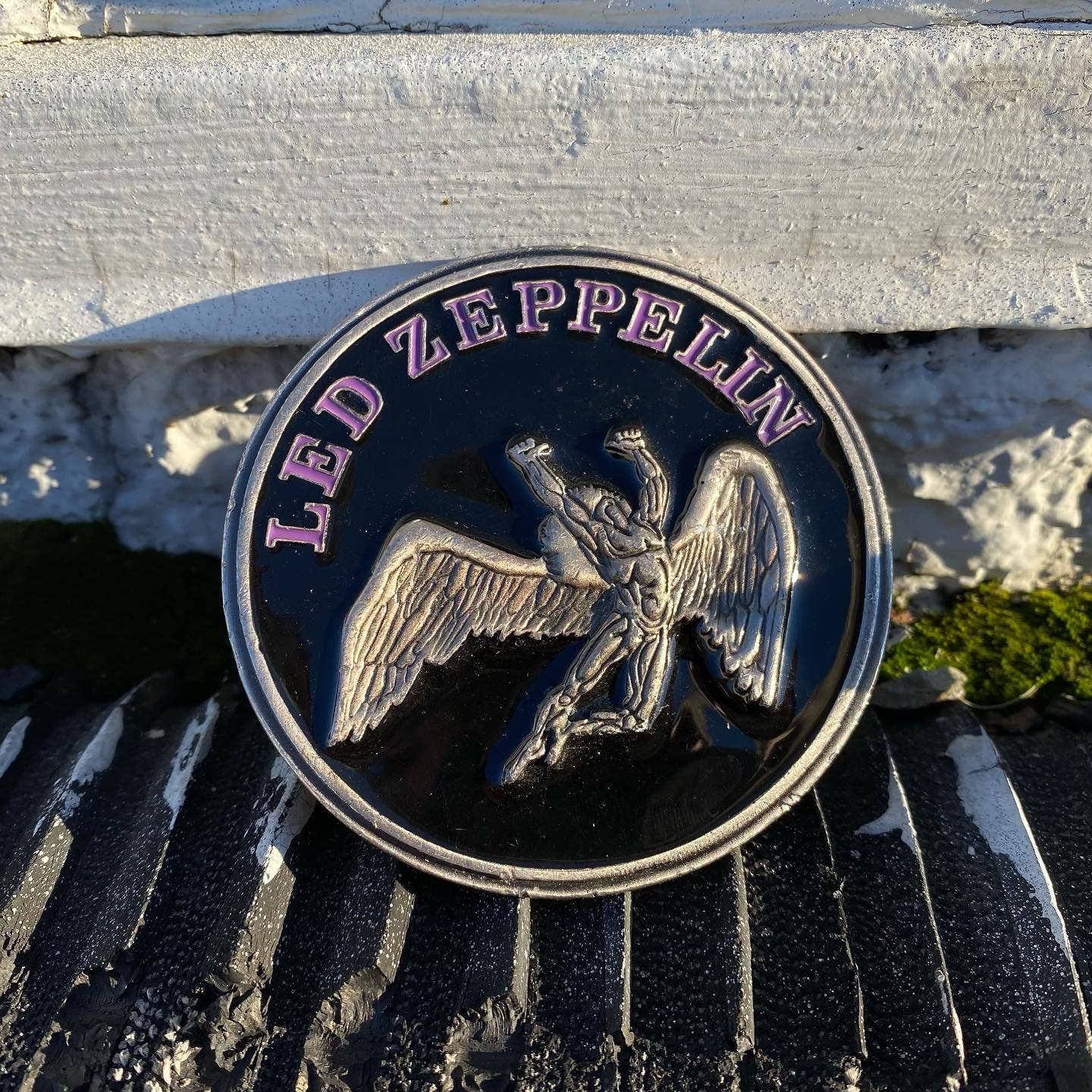 Vintage Vintage 00s Metal Led Zeppelin Belt Buckle Grailed