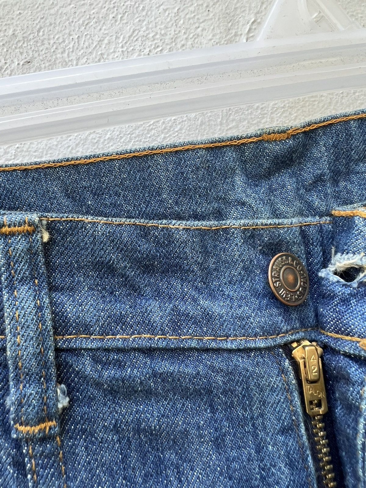 Levi's 70s Levi’s Orange Tab Talon 42 Panelled Bootcut Jeans Size US 32 / EU 48 - 8 Thumbnail