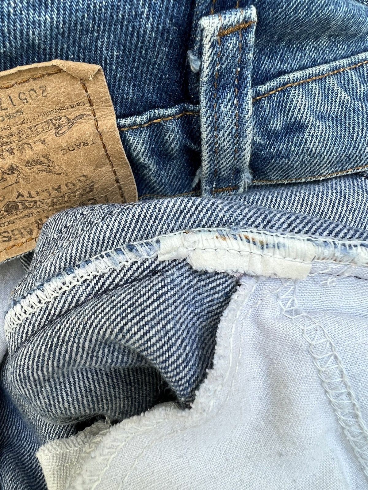 Levi's × Vintage 80s Levi’s 517 Orange Tab Cropped Denim Flare Jeans R1 Size US 29 - 15 Thumbnail