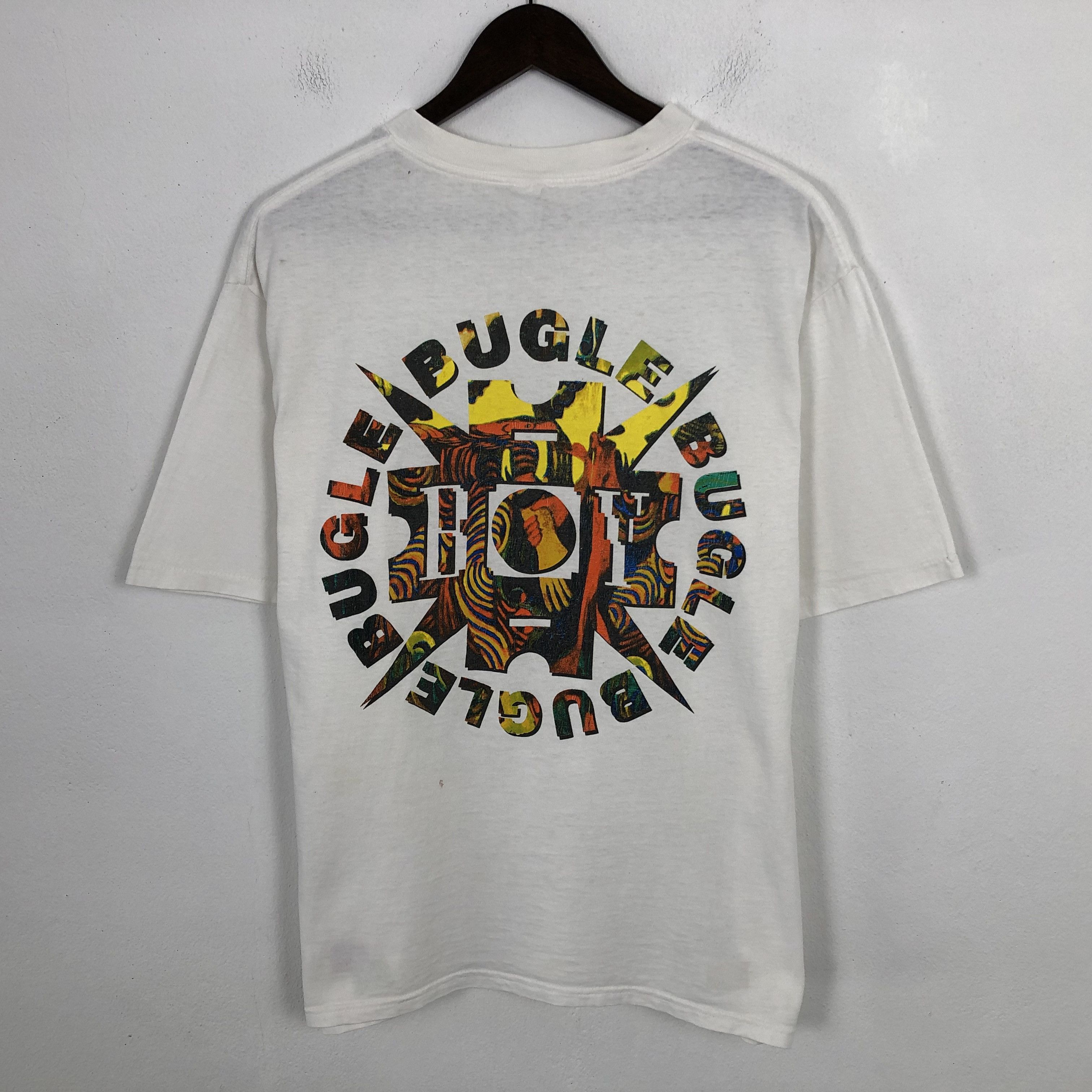 Vintage Bugle Boy Big Logo Design USA Tshirt, image size:3024x3024