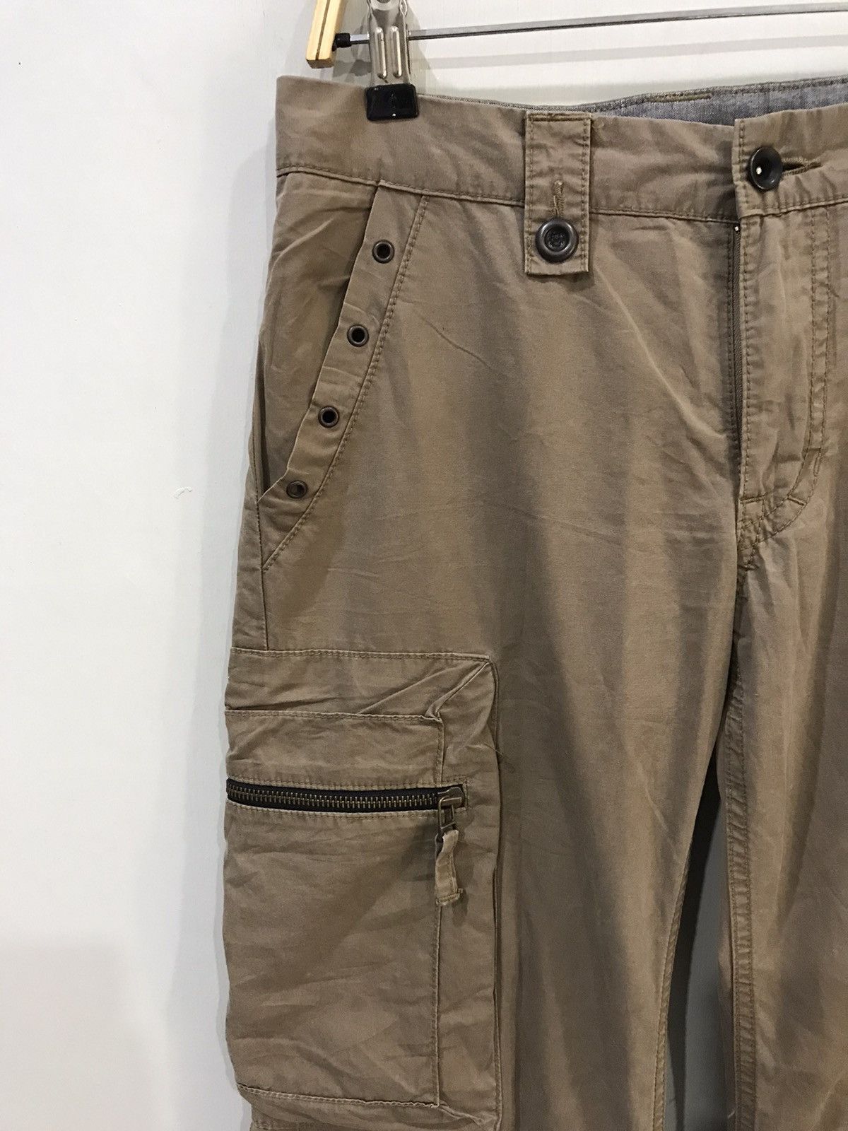 Japanese Brand 💥BAGGY💥 surplus Military Archival Parachute Cargo Pant Size US 31 - 3 Thumbnail