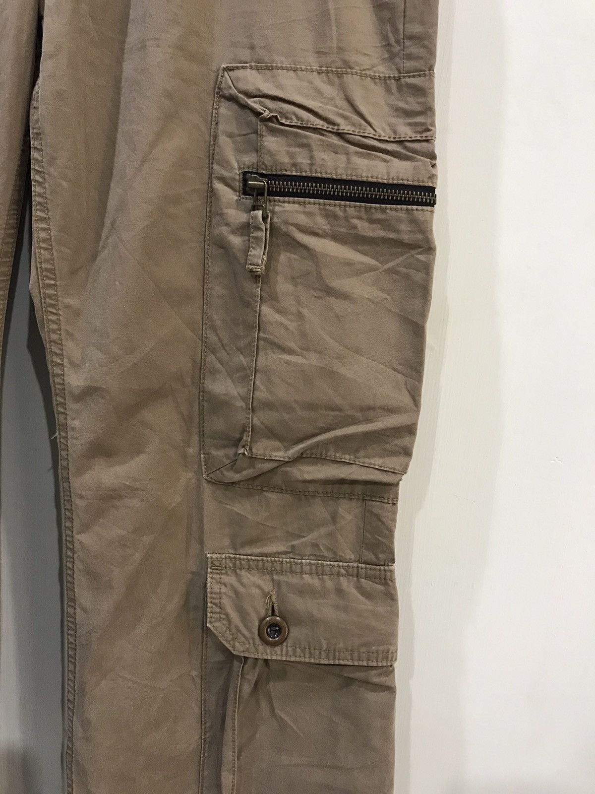 Japanese Brand 💥BAGGY💥 surplus Military Archival Parachute Cargo Pant Size US 31 - 4 Thumbnail