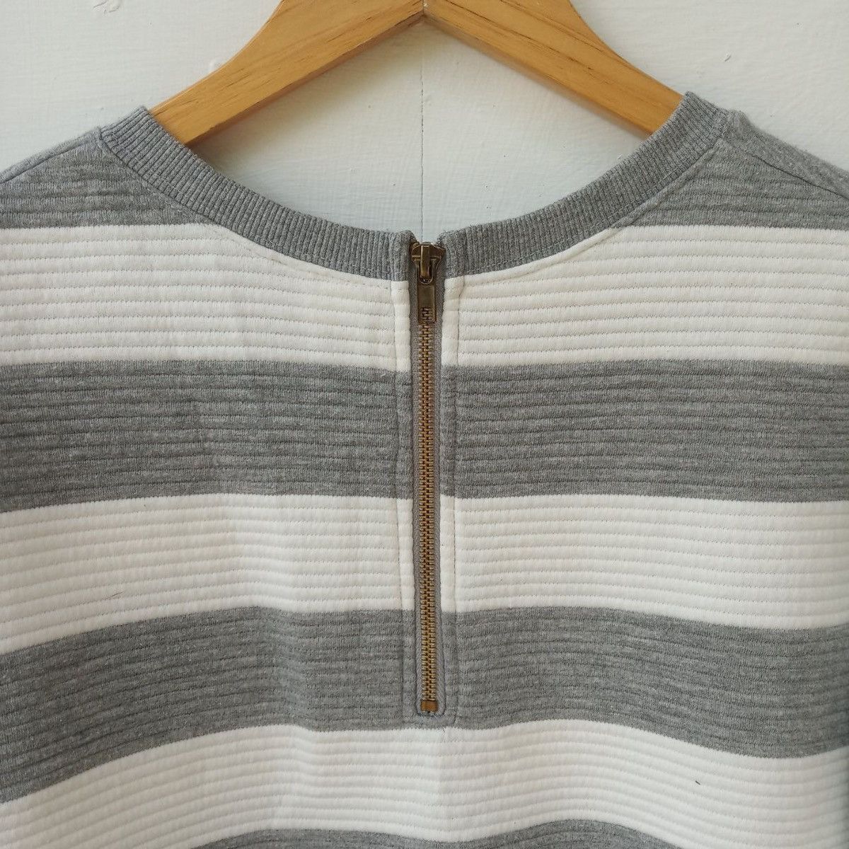 Designer × Hiroko Koshino Homme HK works London Koshino stripes sweatshirt quarter zip up Size M / US 6-8 / IT 42-44 - 5 Thumbnail
