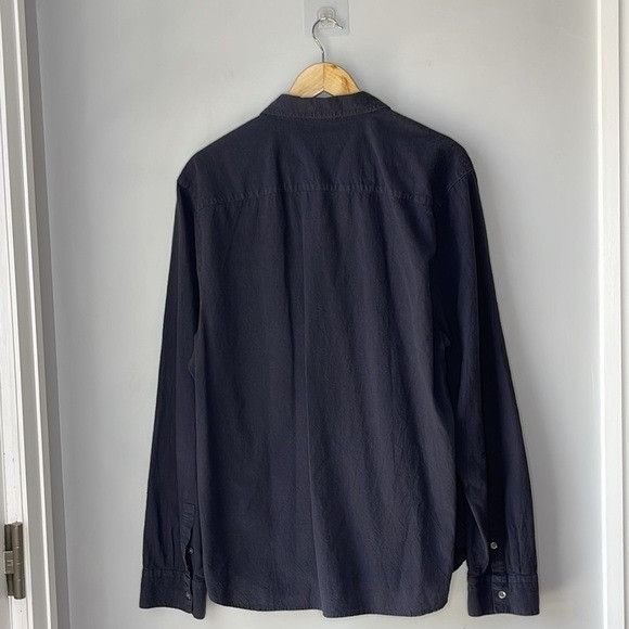 James Perse James Perse Cotton Navy Button Down Shirt | Grailed