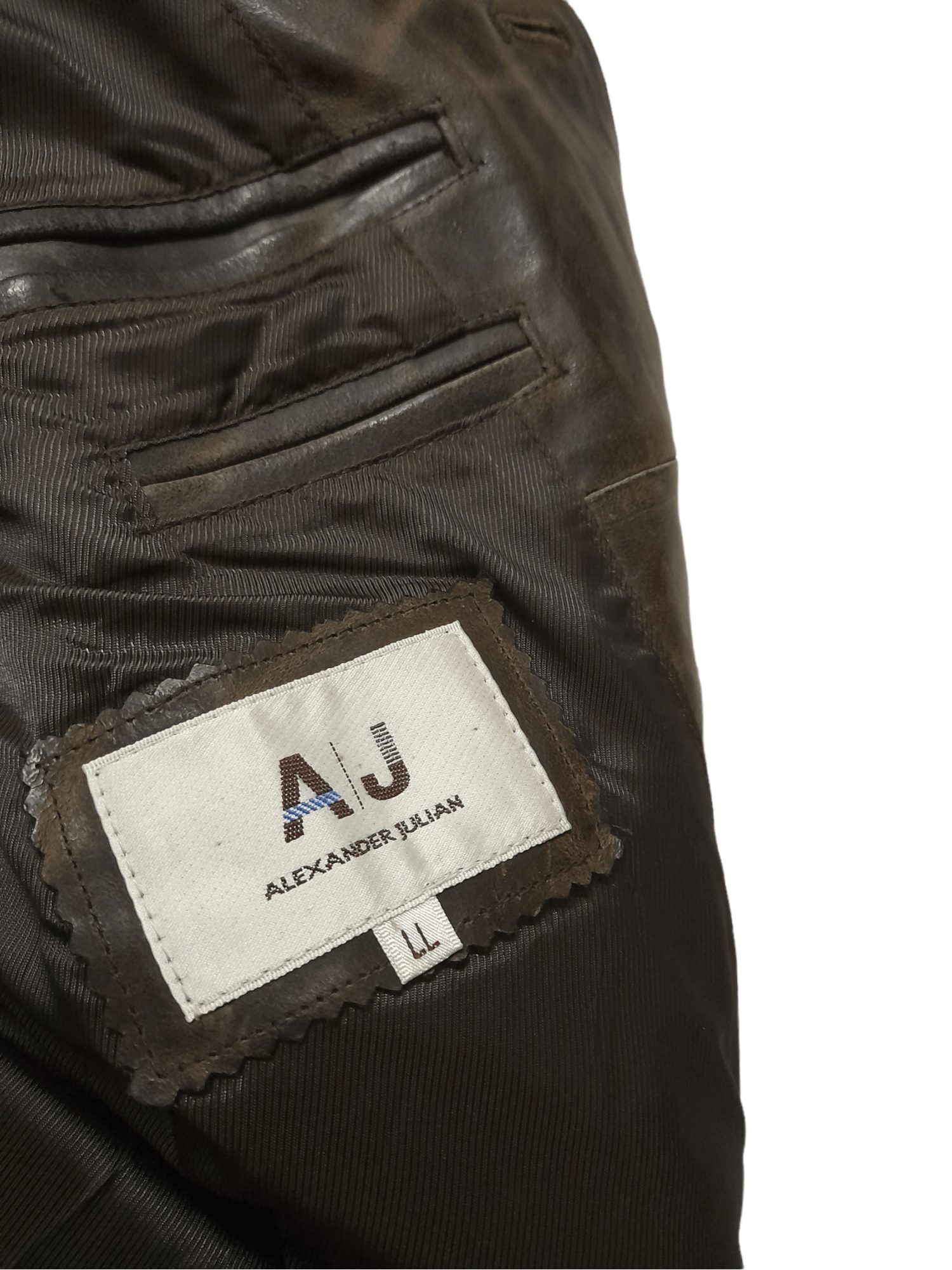 Alexander Julian × Designer AJ Deisgner Alexander Julian Leather Art Mid Jacket (E233) Size US M / EU 48-50 / 2 - 5 Thumbnail