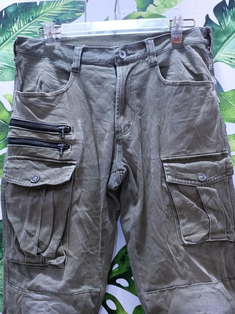 Japanese Brand Distressed jogger pants bush pants Pocket Size US 32 / EU 48 - 2 Thumbnail