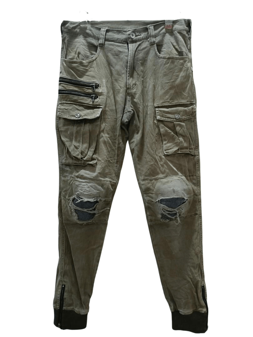 Japanese Brand Distressed jogger pants bush pants Pocket Size US 32 / EU 48 - 1 Thumbnail
