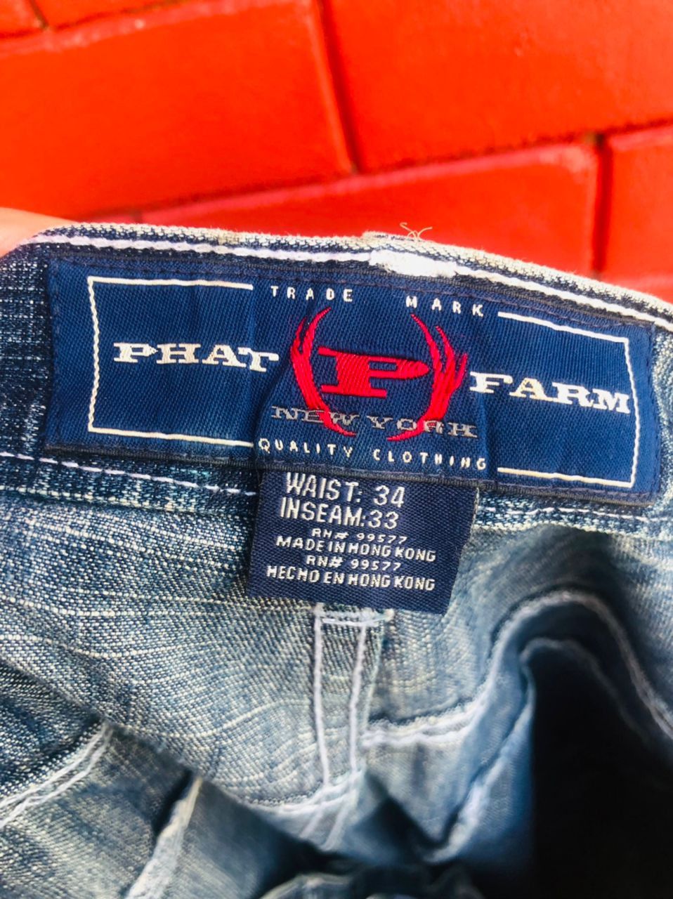 Japanese Brand Vintage Phat Farm Hip Hop Designer Fashion Style Denim Size US 36 / EU 52 - 11 Thumbnail