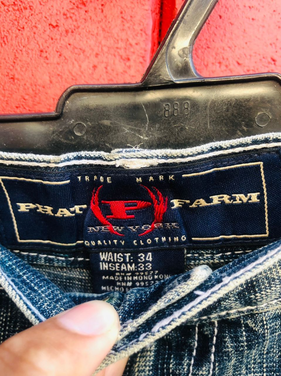 Japanese Brand Vintage Phat Farm Hip Hop Designer Fashion Style Denim Size US 36 / EU 52 - 10 Thumbnail