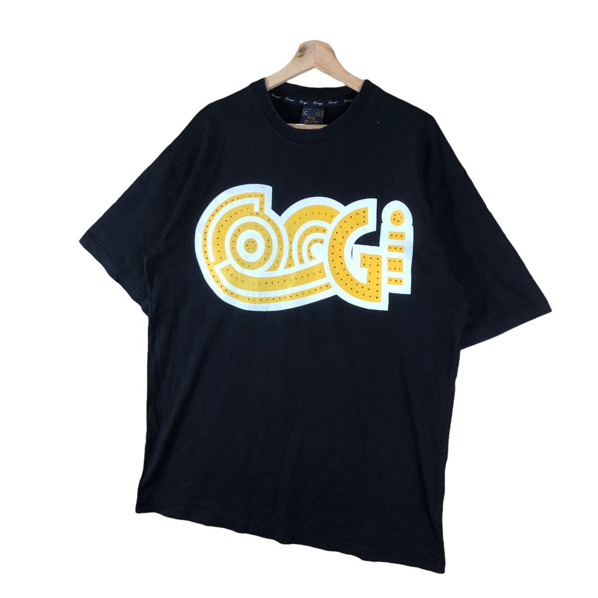 Coogi × Vintage Vintage Coogi Australian Fashion Brand Big Spellout Black Size US XL / EU 56 / 4 - 3 Thumbnail