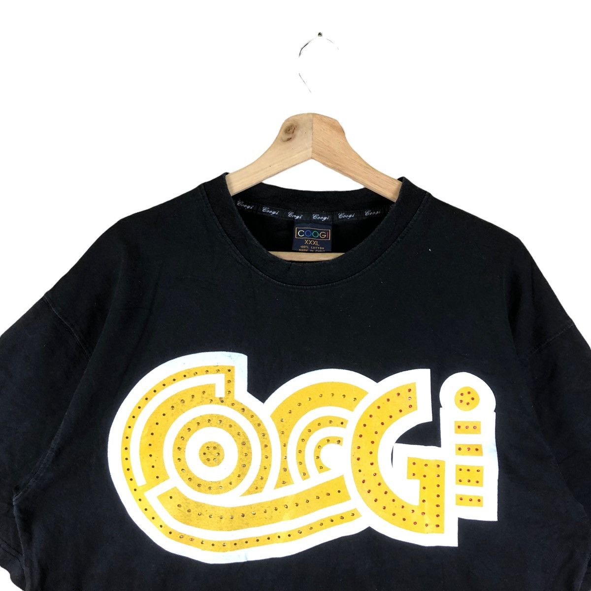 Coogi × Vintage Vintage Coogi Australian Fashion Brand Big Spellout Black Size US XL / EU 56 / 4 - 5 Thumbnail