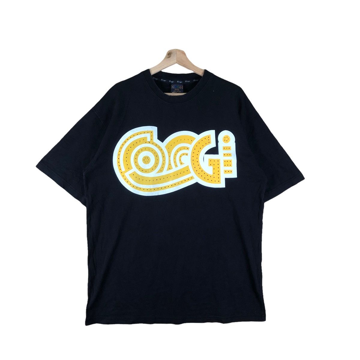 Coogi × Vintage Vintage Coogi Australian Fashion Brand Big Spellout Black Size US XL / EU 56 / 4 - 1 Thumbnail