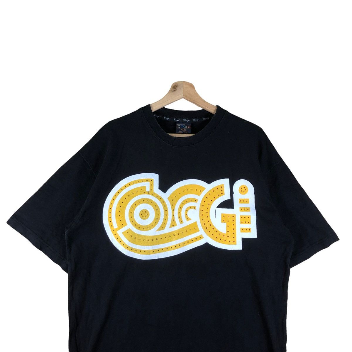 Coogi × Vintage Vintage Coogi Australian Fashion Brand Big Spellout Black Size US XL / EU 56 / 4 - 4 Thumbnail