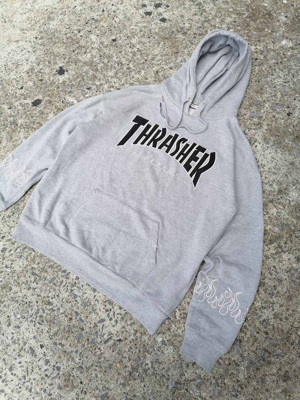 Thrasher Thrasher Flame Embroidered Pullover Hoodie Size US M / EU 48-50 / 2 - 2 Thumbnail