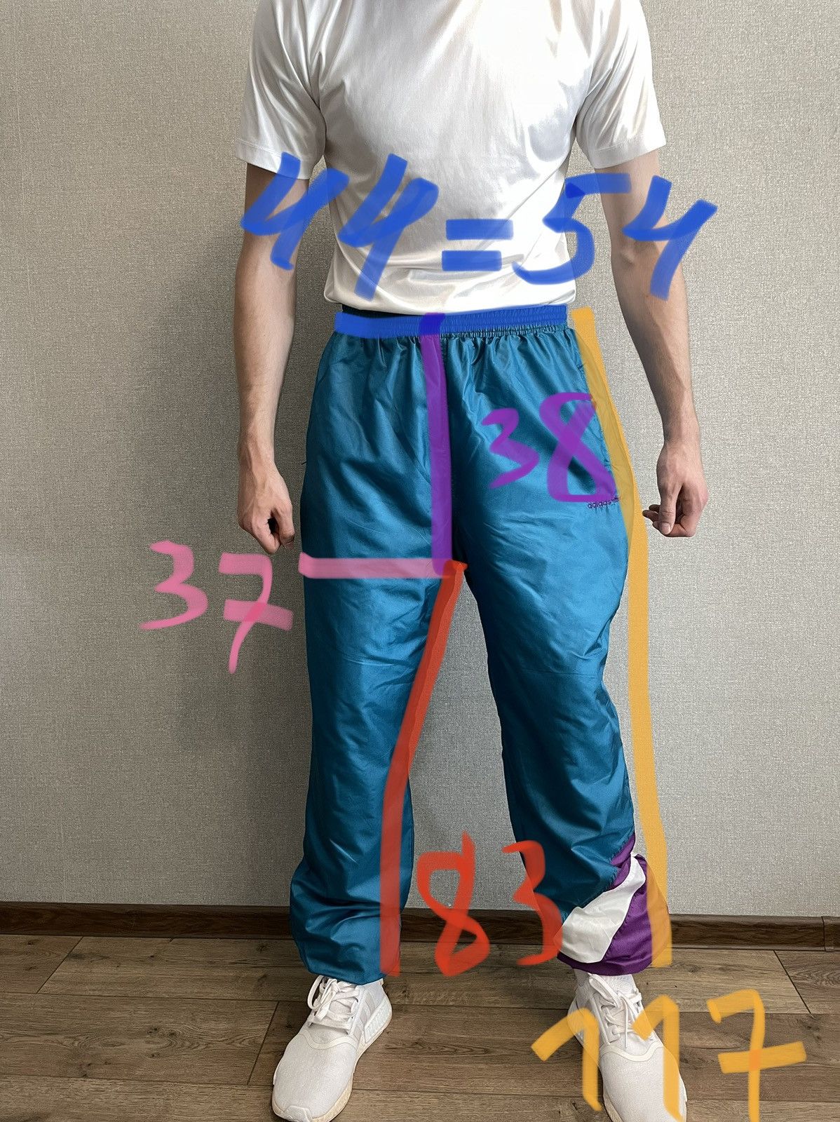Vintage Adidas Originals vintage track pants size XXL Size US 36 / EU 52 - 14 Thumbnail