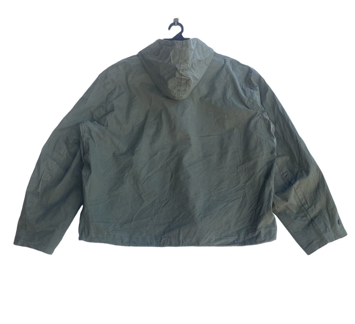 Vintage Collectible 1940s USN ww2 deck wet jacket parka pullover Size US L / EU 52-54 / 3 - 5 Thumbnail