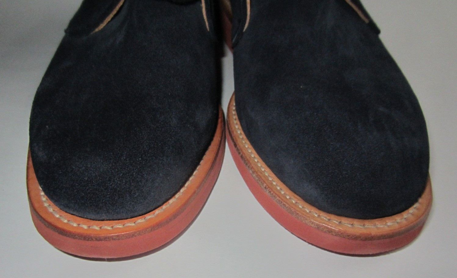 Mark McNairy NEW DEADSTOCK New Amsterdam Suede Navy Chukka Boots Size US 8 / EU 41 - 4 Thumbnail