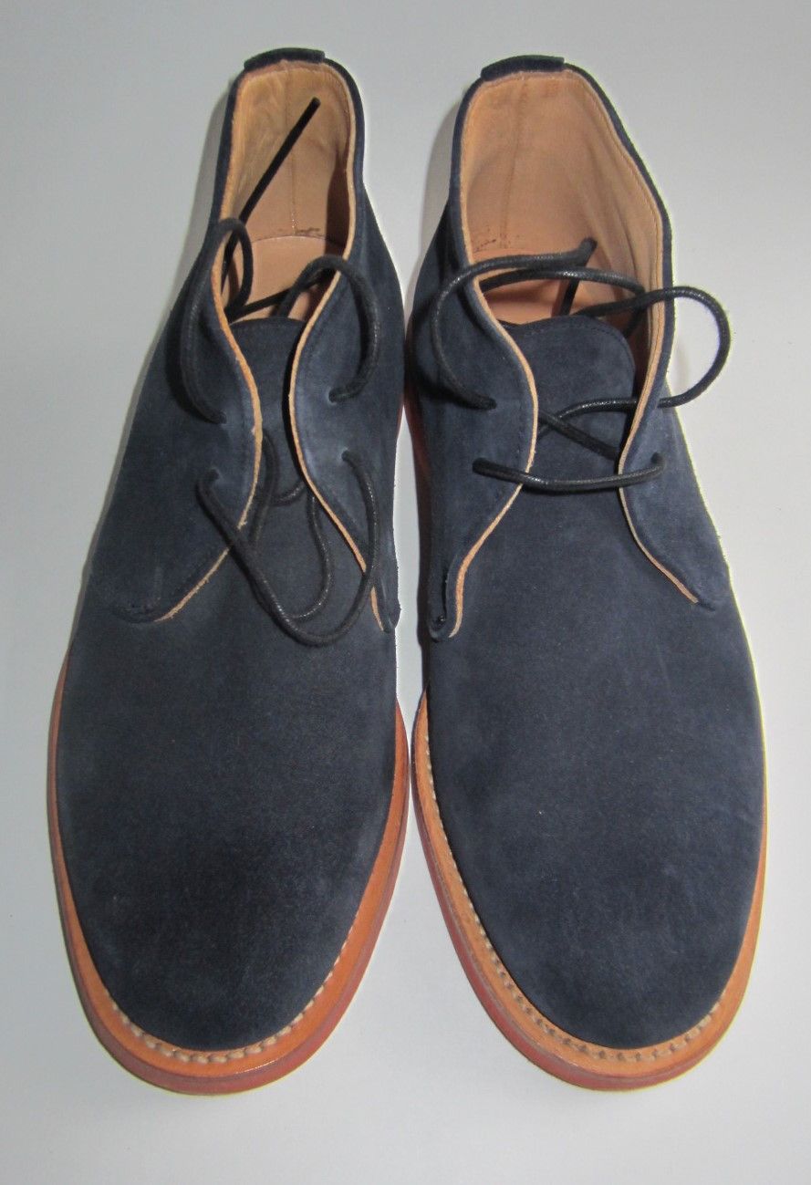 Mark McNairy NEW DEADSTOCK New Amsterdam Suede Navy Chukka Boots Size US 8 / EU 41 - 9 Thumbnail