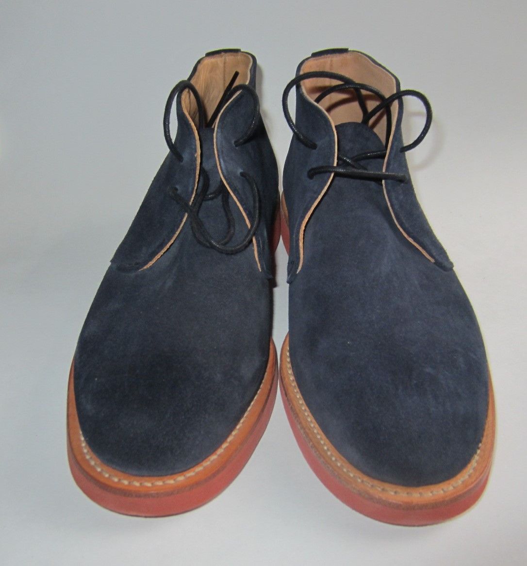Mark McNairy NEW DEADSTOCK New Amsterdam Suede Navy Chukka Boots Size US 8 / EU 41 - 5 Thumbnail