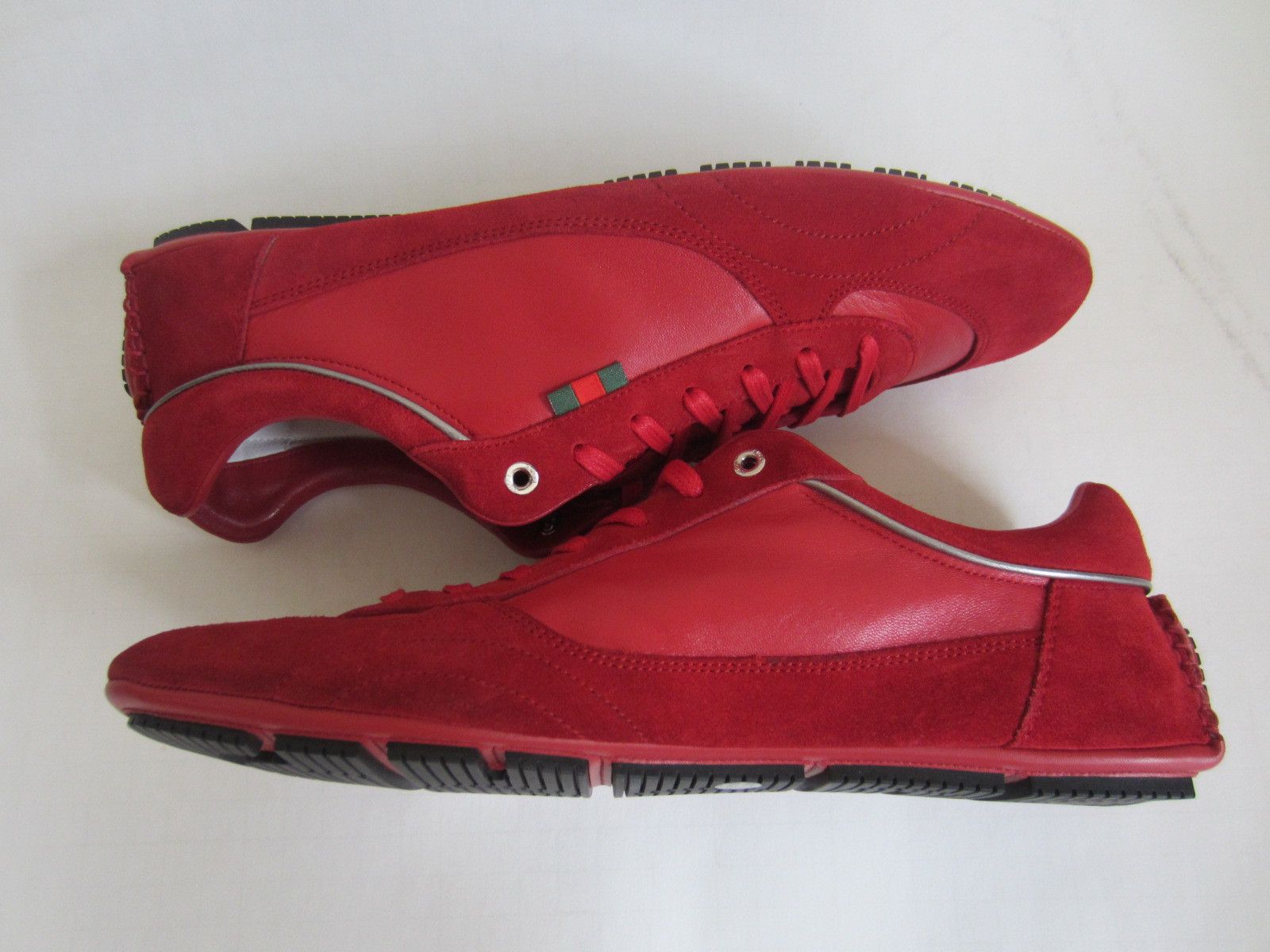 Gucci NEW DEADSTOCK with BOX Red Lace-up Sneakers Size US 8.5 / EU 41-42 - 1 Thumbnail