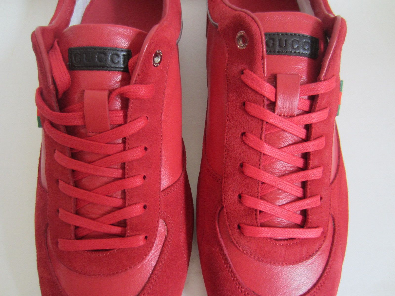 Gucci NEW DEADSTOCK with BOX Red Lace-up Sneakers Size US 8.5 / EU 41-42 - 9 Thumbnail
