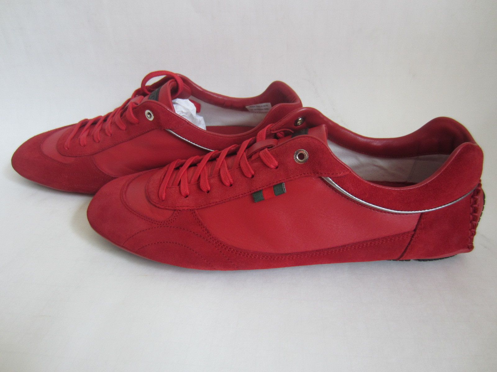 Gucci NEW DEADSTOCK with BOX Red Lace-up Sneakers Size US 8.5 / EU 41-42 - 12 Thumbnail