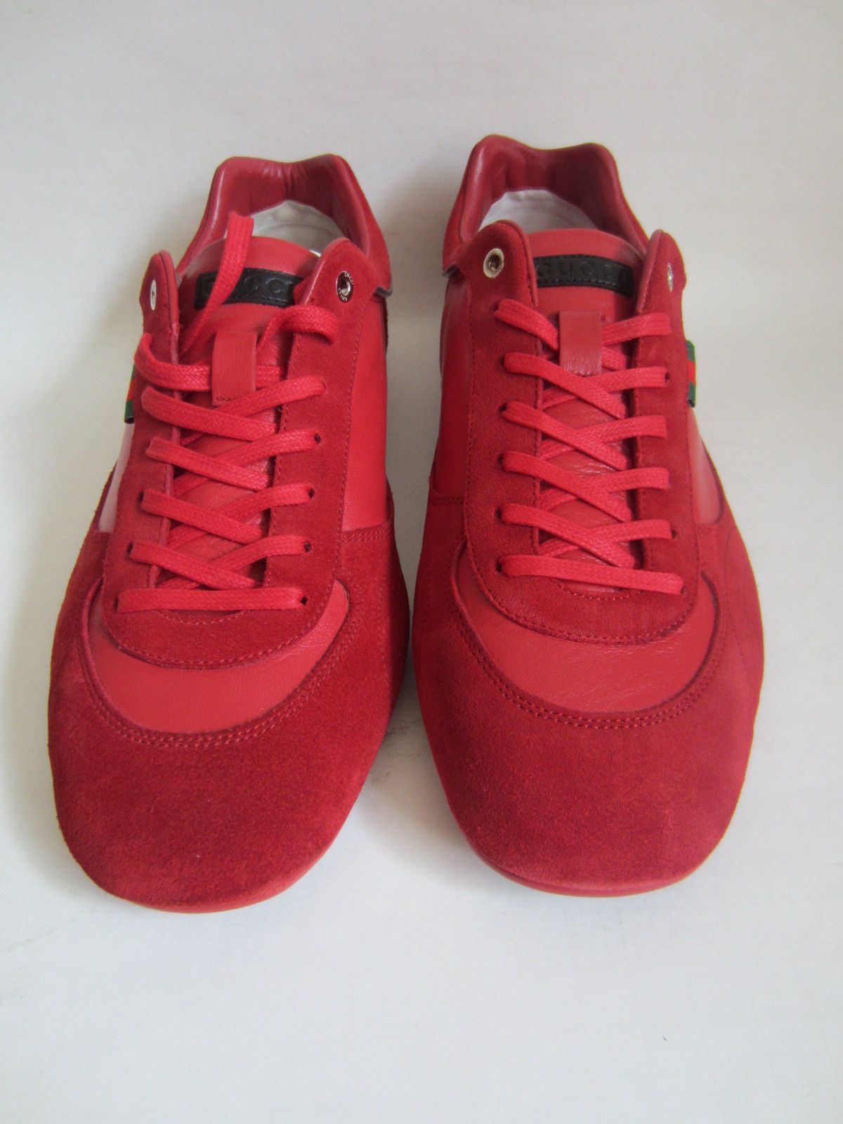 Gucci NEW DEADSTOCK with BOX Red Lace-up Sneakers Size US 8.5 / EU 41-42 - 7 Thumbnail