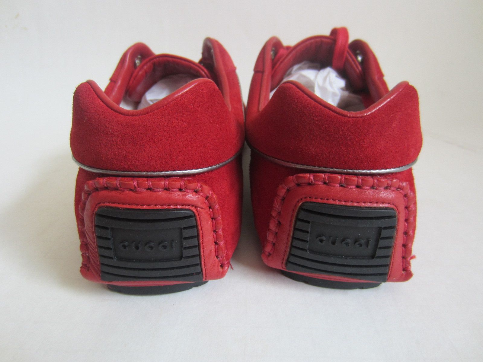 Gucci NEW DEADSTOCK with BOX Red Lace-up Sneakers Size US 8.5 / EU 41-42 - 13 Thumbnail