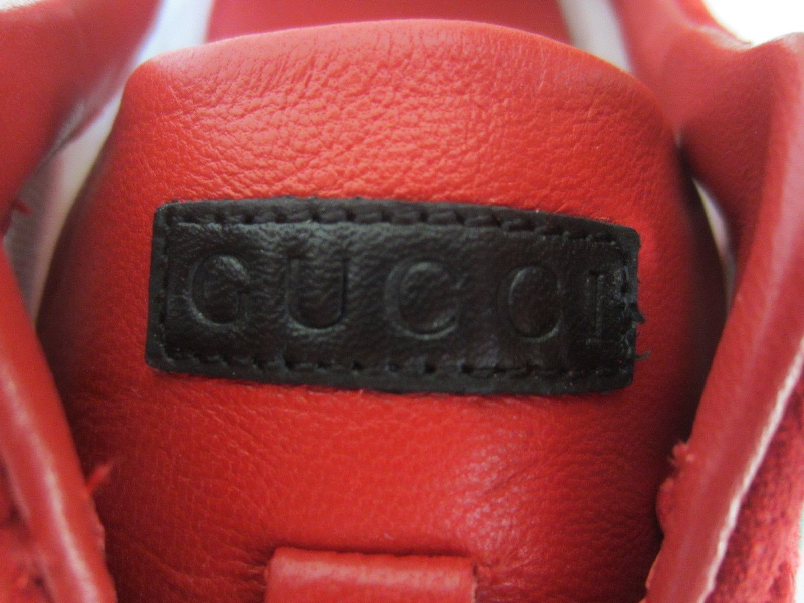 Gucci NEW DEADSTOCK with BOX Red Lace-up Sneakers Size US 8.5 / EU 41-42 - 16 Thumbnail