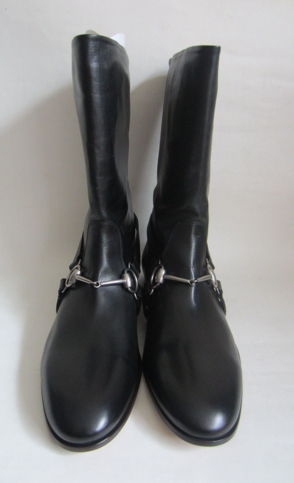 Gucci NEW DEADSTOCK with BOX Black Leather Horsebit Boots Size US 8.5 / EU 41-42 - 6 Thumbnail