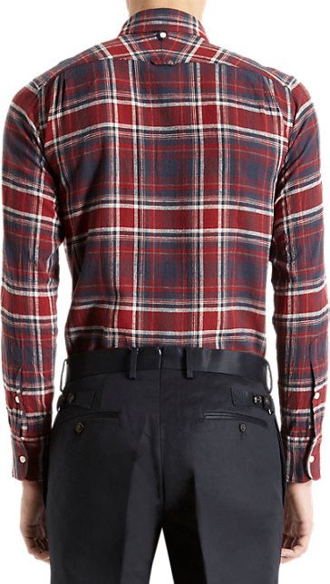 Other NEW Thom Grey Plaid Flannel Shirt Size US XL / EU 56 / 4 - 2 Thumbnail