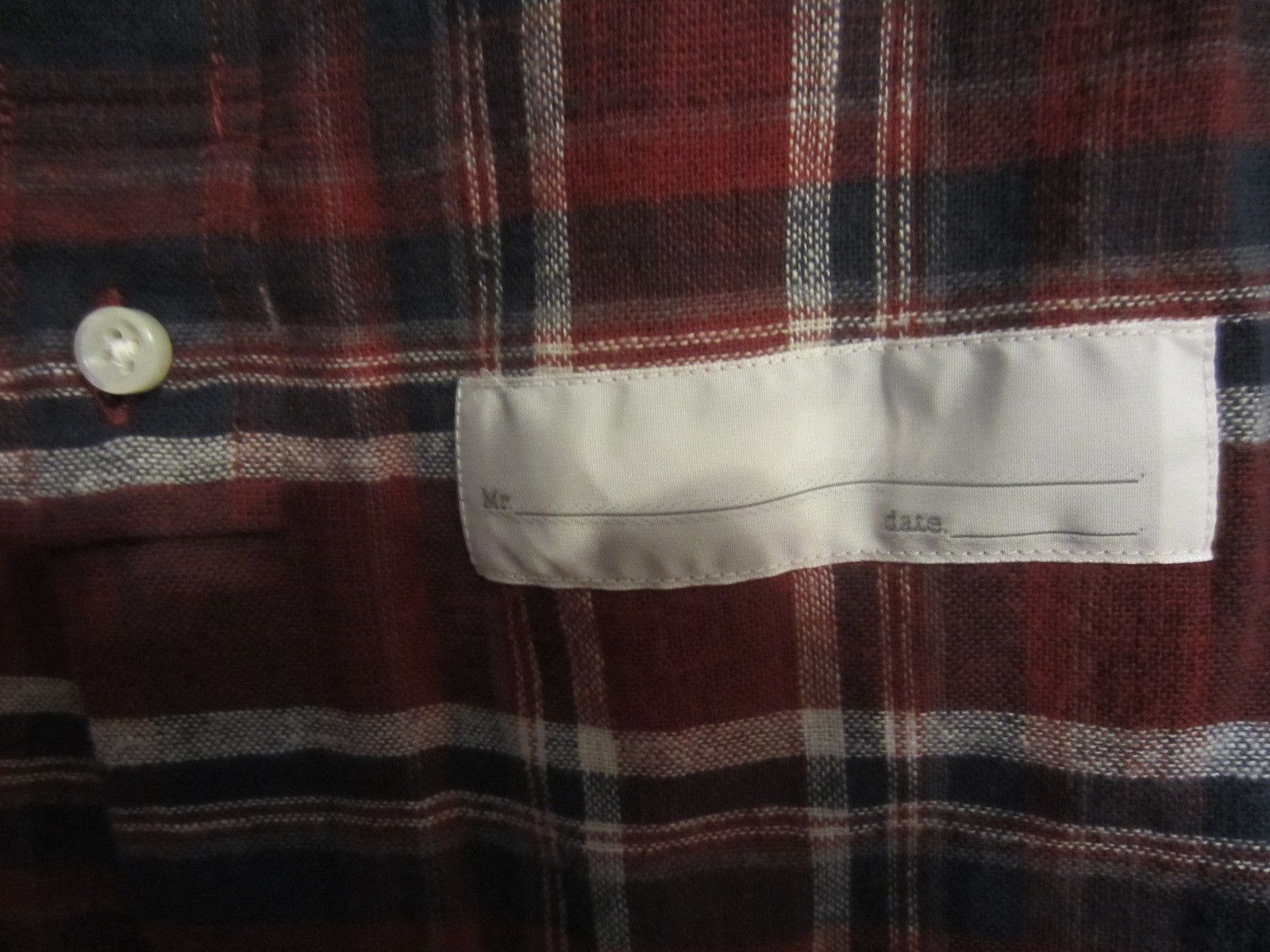 Other NEW Thom Grey Plaid Flannel Shirt Size US XL / EU 56 / 4 - 6 Thumbnail