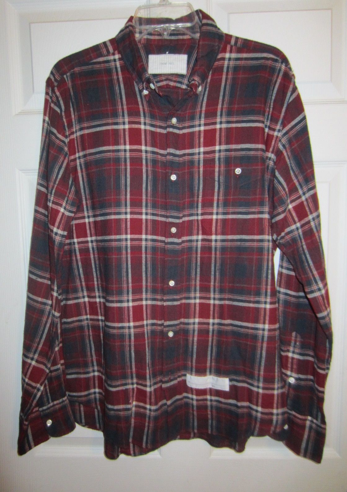 Other NEW Thom Grey Plaid Flannel Shirt Size US XL / EU 56 / 4 - 3 Thumbnail
