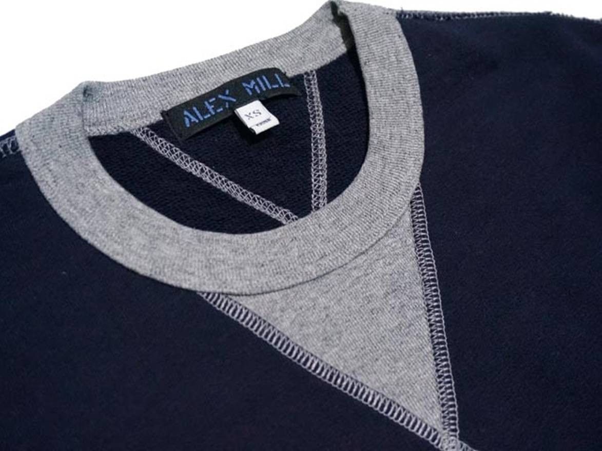 Alex Mill NEW Navy & Grey Colorblock Sweatshirt Size US L / EU 52-54 / 3 - 2 Thumbnail
