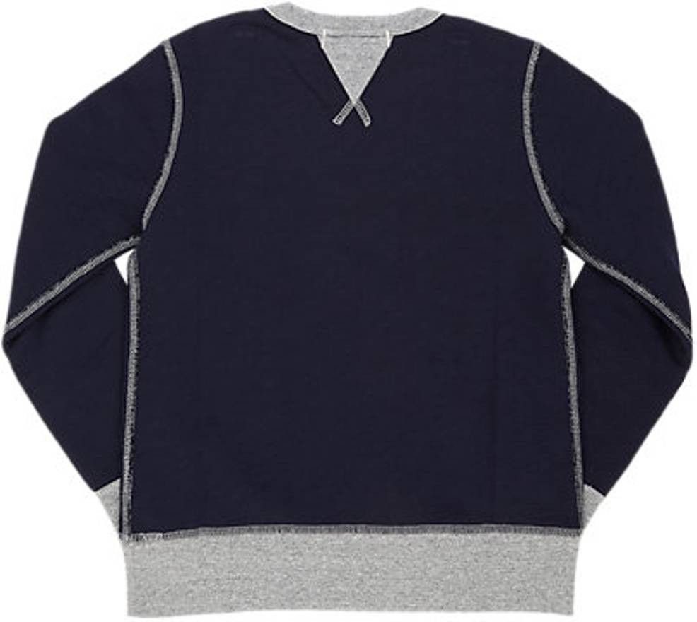 Alex Mill NEW Navy & Grey Colorblock Sweatshirt Size US L / EU 52-54 / 3 - 4 Thumbnail