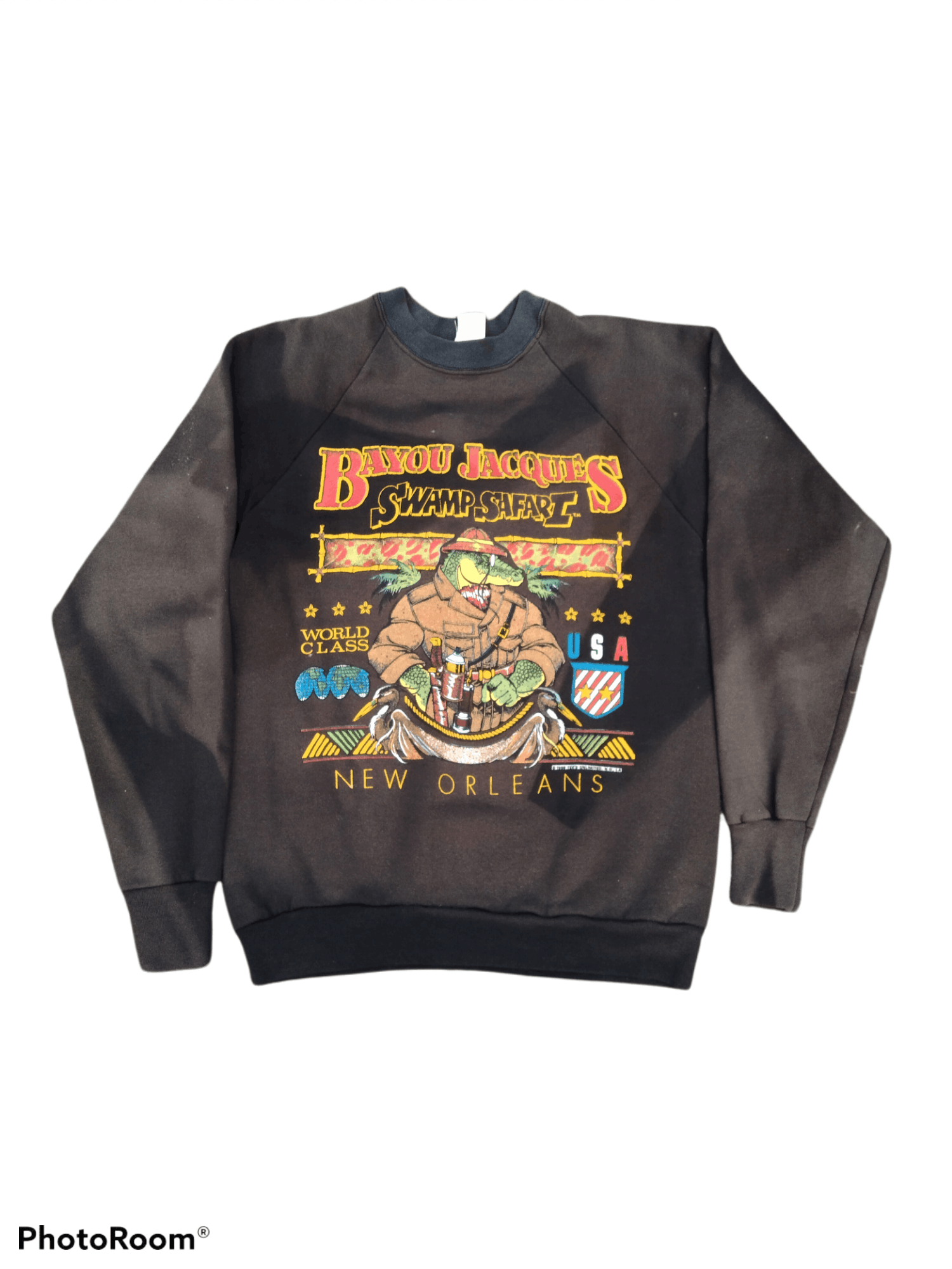Vintage THRASHED SUN FADE VINTAGE SWEATSHIRT Size US M / EU 48-50 / 2 - 1 Thumbnail