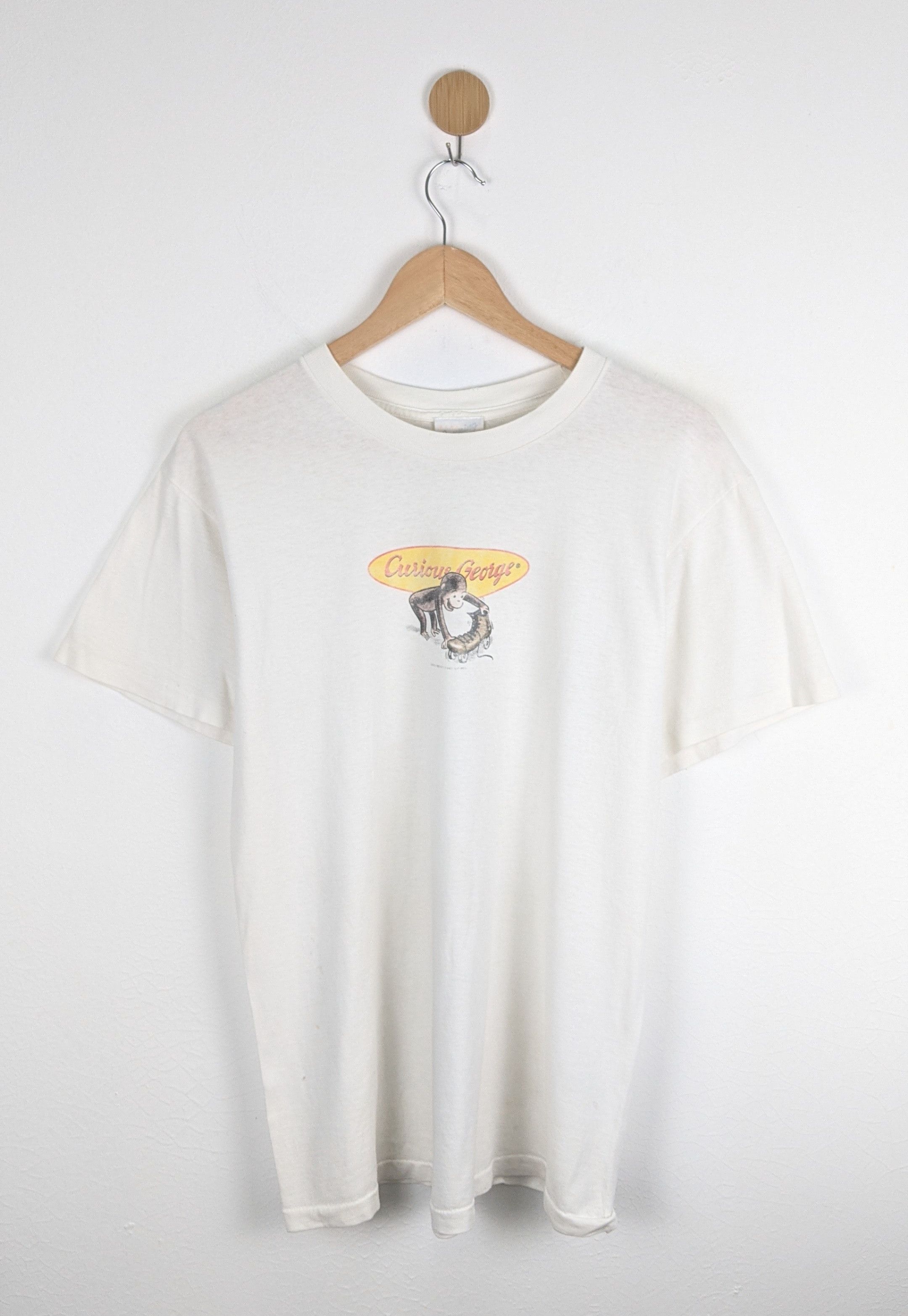 Vintage Vintage Curious George 90s American TV Kids Show shirt Size US L / EU 52-54 / 3 - 1 Thumbnail