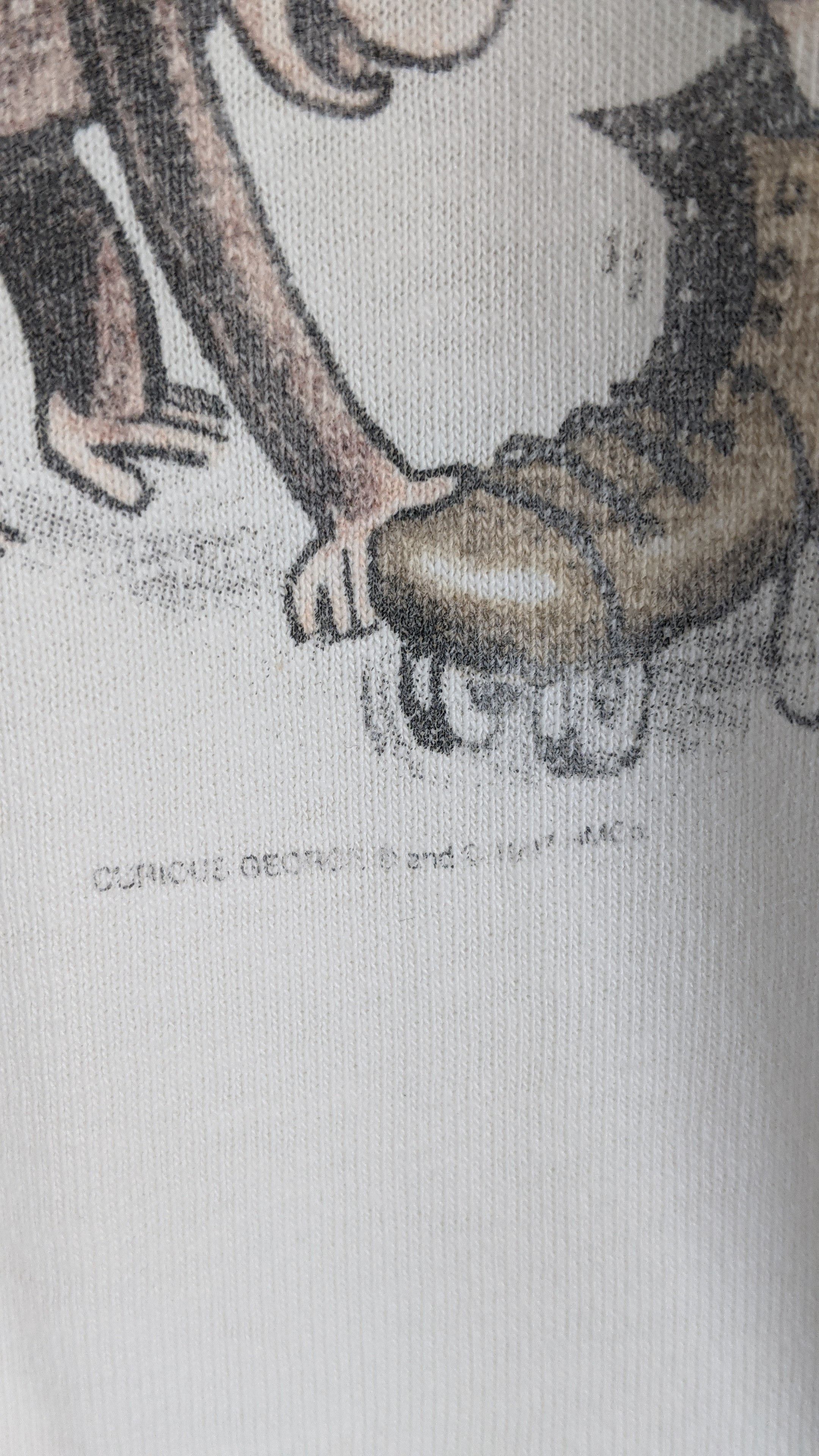 Vintage Vintage Curious George 90s American TV Kids Show shirt Size US L / EU 52-54 / 3 - 3 Thumbnail