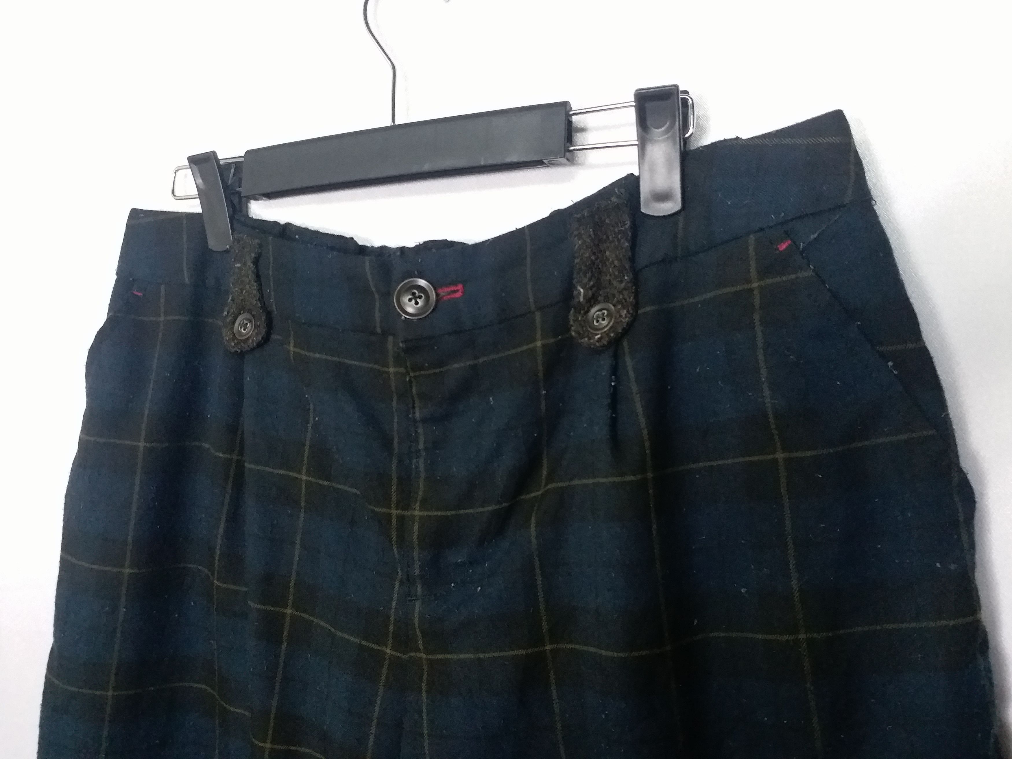 Harris Tweed × Natural Issue ❌SUMMER SALE❌ Checked Cropped Pants Harris Tweed 3rd Quater Size US 33 - 3 Thumbnail