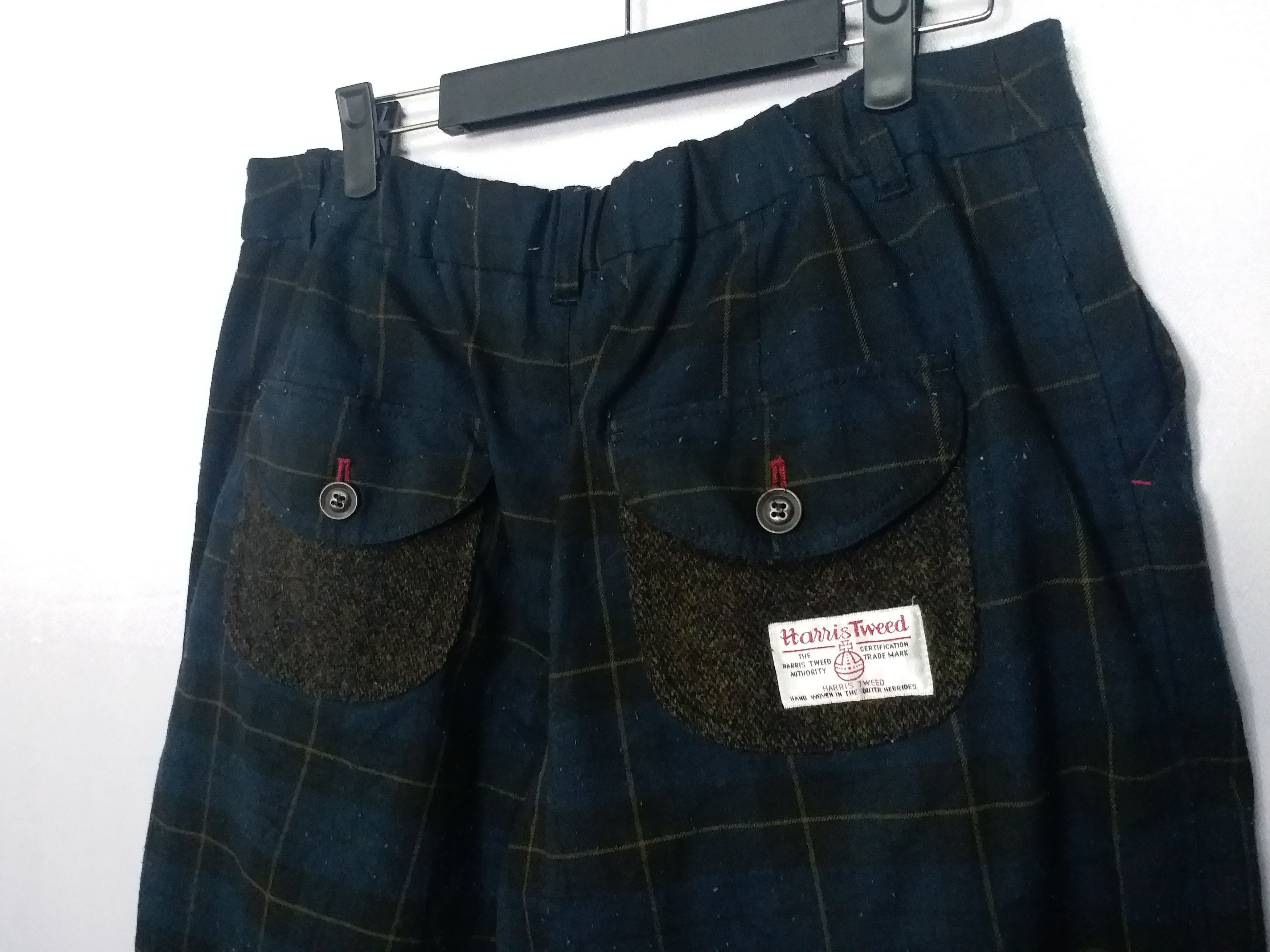 Harris Tweed × Natural Issue ❌SUMMER SALE❌ Checked Cropped Pants Harris Tweed 3rd Quater Size US 33 - 2 Thumbnail