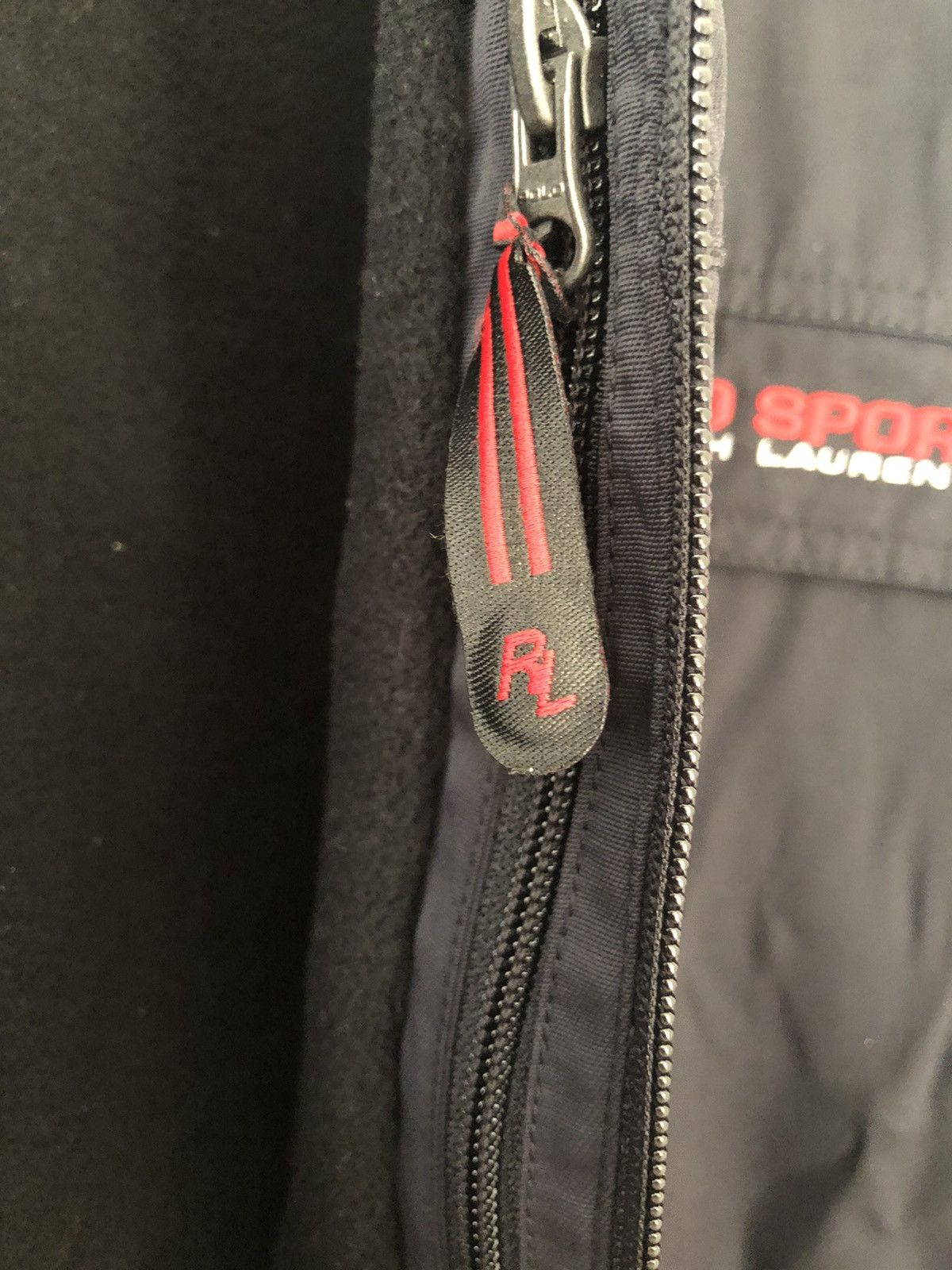 Polo Ralph Lauren Polo sports fleece jacket size large black red work wear Size US L / EU 52-54 / 3 - 5 Thumbnail