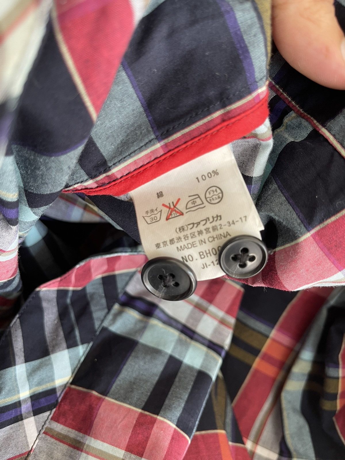 Lacoste × Vintage Awesome Lacoste Hoodie Tartan Madras Style Size US M / EU 48-50 / 2 - 7 Thumbnail